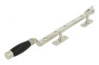 Entrebâilleur de fenêtre laiton nickelé bois d'ébène 300 mm