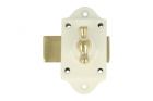 Loquet blanc pour armoire/fenêtre/porte bouton laiton poli