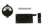 Verrou de porte de WC Frei/Besetzt noir 92x52 mm