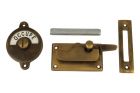 Libre-Occupé toiletslot 70×39mm messing verouderd