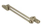 Compas pour fenêtre à soufflet nickel satiné 120 mm.