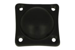 Rosace aveugle laiton noir peinture électrostatique