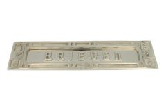 Brievenbus "BRIEVEN" messing vernikkeld