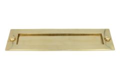 Entrée de boîte aux lettres laiton poli des années 30