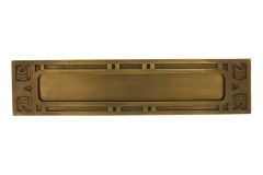 Entrée de boîte aux lettres laiton patiné