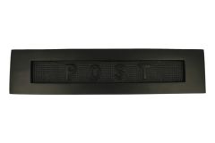 Boîte aux lettres gaufré "POST" laiton noir