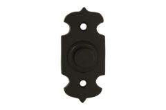Bouton de sonnette laiton noir 25x55 mm
