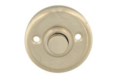 Bouton de sonnette nickel satiné Ø40 mm