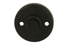 Bouton de sonnette laiton noir Ø40 mm