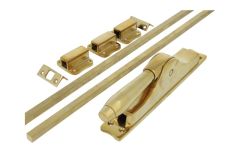 Espagnoletsluiting ongelakt messing (1930-1932)