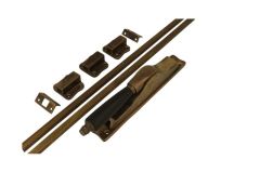 Espagnoletsluiting messing verouderd ebbenhout (1895)