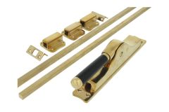 Espagnoletsluiting ongelakt messing ebbenhout (1918)