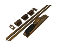 Espagnoletsluiting messing verouderd ebbenhout (1932)