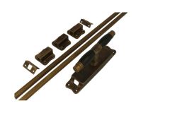 Krukespagnoletsluiting messing verouderd ebbenhout (1928)