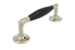 Deurgreep 180mm messing vernikkeld bakeliet