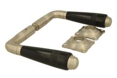 Deurklink matnikkel bakeliet stel (1908)