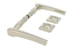 Deurklink messing vernikkeld stel (1895)