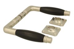 Deurklink matnikkel ebbenhout stel (1928)