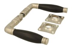 Deurklink matnikkel ebbenhout stel (1926)