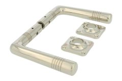 Deurklink messing vernikkeld stel (1915)