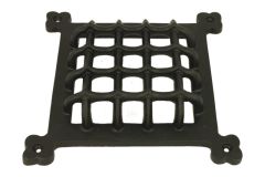 Grille de porte en fonte poudre manteau taille 170 × 170 mm