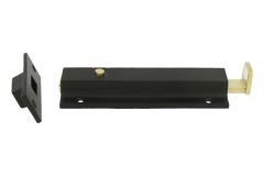 Verrou à ressort de porte laiton poli/noir