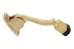 Arrêt de porte à bascule 120 mm laiton poli