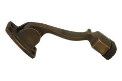 Arrêt de porte à bascule 120 mm laiton patiné