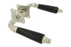 Deurklink messing vernikkeld bakeliet stel (1915)