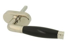 Greep (1926-1928) messing vernikkeld ebbenhout