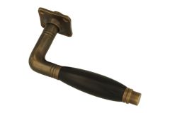 1/2 poignée de porte réversible (1926) laiton patiné