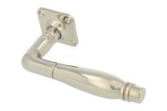 1/2 ensemble de poignée de porte laiton nickelé (1928)