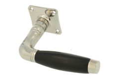 1/2 poignée de porte réversible laiton nickelé (1931)