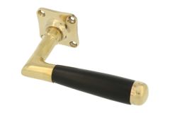 1/2 poignée de porte réversible laiton poli (1918)