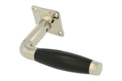 1/2 poignée de porte réversible laiton nickelé (1932)