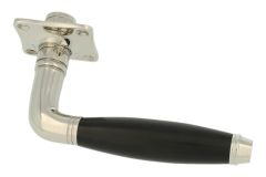 1/2 poignée de porte réversible laiton nickelé (1929)