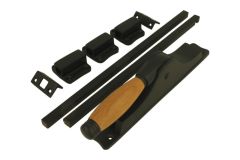 Espagnoletsluiting messing zwart teak