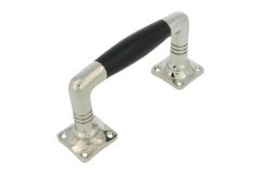 Handgreep Tonmodel 400 serie messing vernikkeld ebbenhout