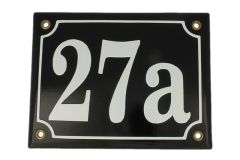 Numéro de rue émaillé 17x13
