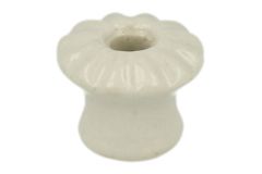 Bouton de meuble porcelaine Ø 16 mm H19 mm. Livré sans vis