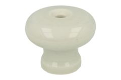 Bouton de meuble porcelaine Ø 41 mm H35 mm. Livré sans vis