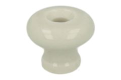 Bouton de meuble porcelaine Ø 20 mm H17 mm. Livré sans vis