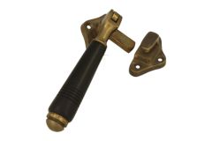 Loquet de fenêtre à battants en laiton patiné (1908)