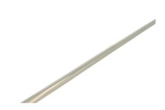 Tringle supplémentaire demi-ronde laiton nickelé. H. 1.30 m