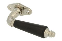 Raamklink met rozet messing vernikkeld ebbenhout (1904)