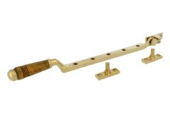 Raamuitzetter (1908) ongelakt messing hoorn