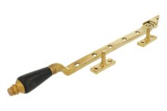 Raamuitzetter sierlijk model ongelakt messing bakeliet 300mm