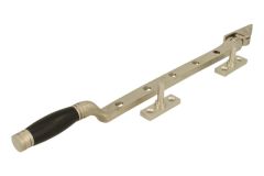 Entrebâilleur de fenêtre nickel satiné bois d'ébène 300 mm