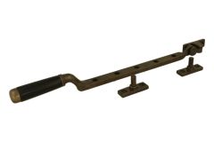 Entrebailleur de fenêtre laiton patiné 315 mm (1918)