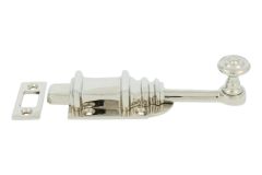 Targette de porte en laiton nickelé 101x33 mm (Lxl)